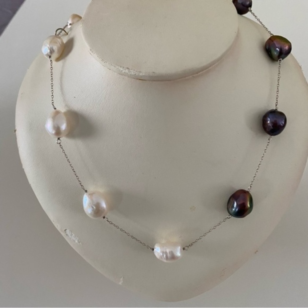 Big Freshwater Keshi Pearl Necklace​
